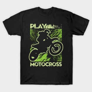 PLAY MOTO BIKER T-Shirt